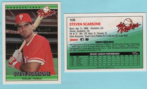 1992 donruss the rookies 108 - rookies,