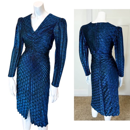 Vintage metallic pleated - vintage,