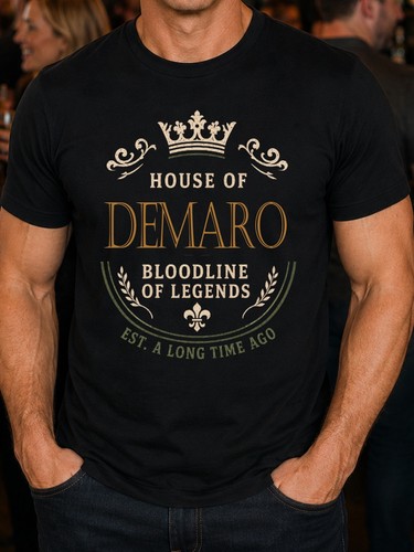 Demaro surname men shirt - surname, men's